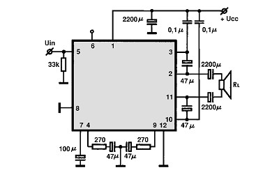 BA5415A BTL circuito eletronico